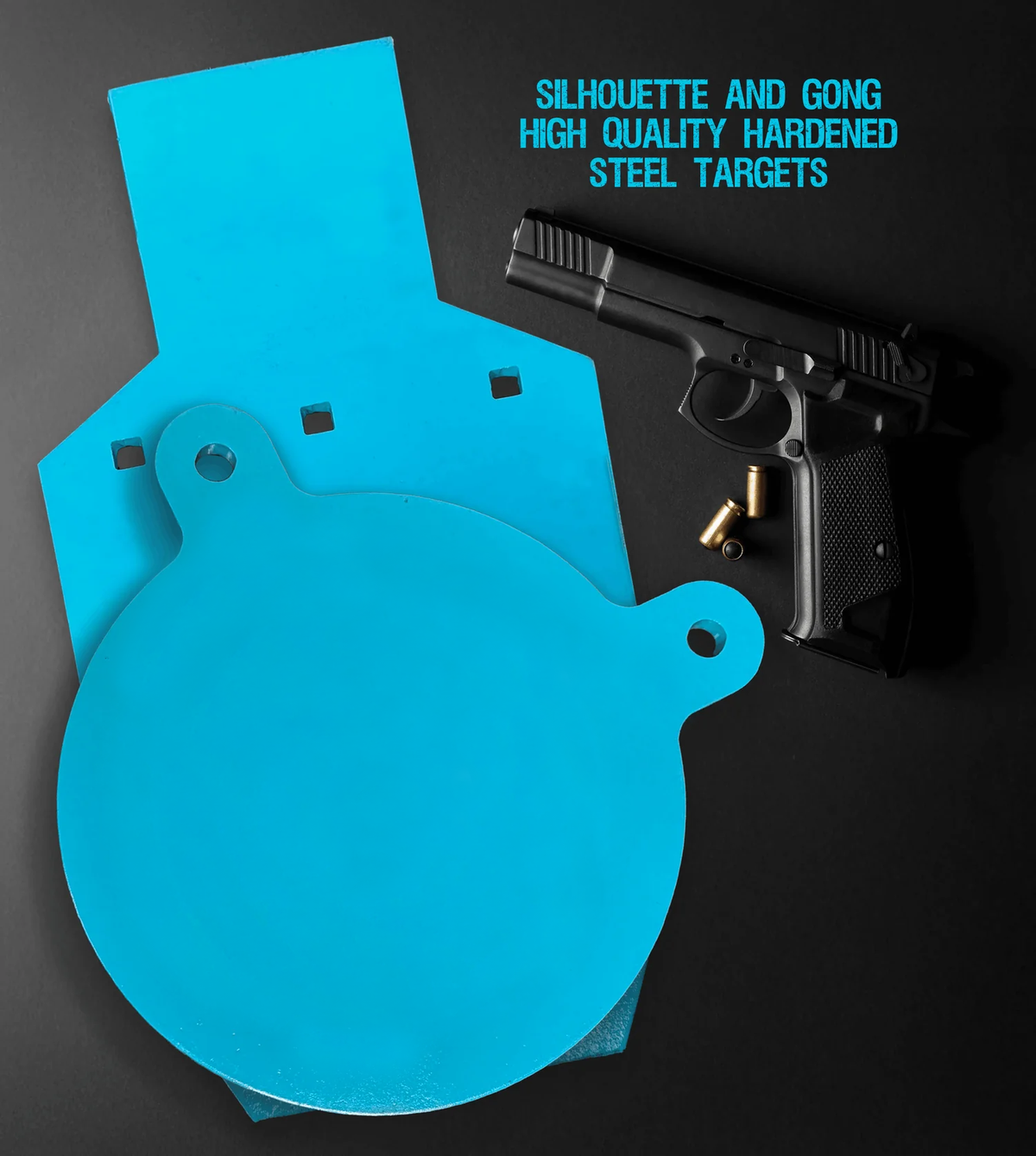 STRIQPOINT steel silhouette and gong shooting targets
